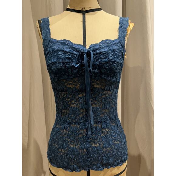 Ann Ferriday Tops - Ann Ferriday Vintage Seamed Cup Fairy Milkmaid Cami S